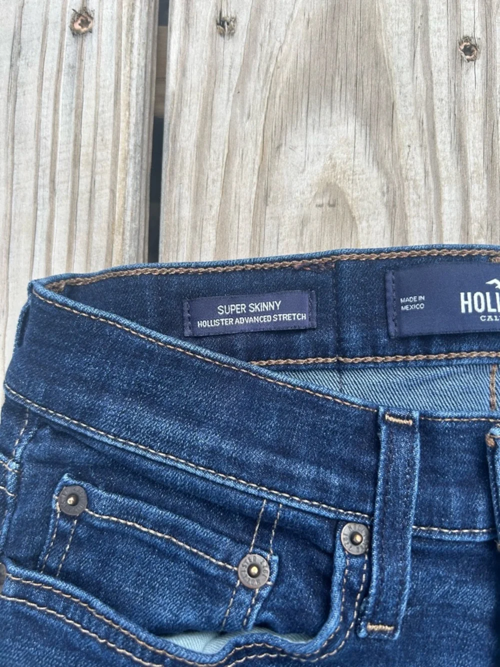 Hollister California Super Skinny Jeans dark Wash mens Blue‎ Size 28/30